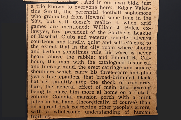 Photo of a scrapbook clipping
